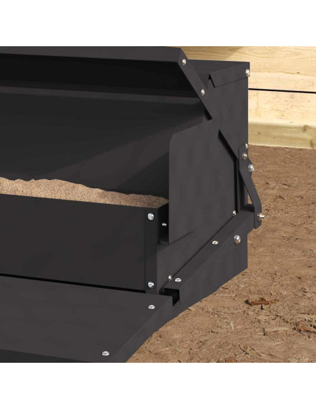 Mangiatore a Pedale per Pollo Nero 50 x 40 x 29 cm