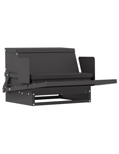 Mangiatore a Pedale per Pollo Nero 50 x 40 x 29 cm