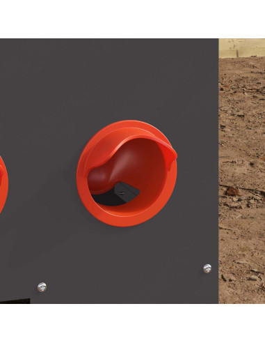 Feeder per pollo 2 pcs Nero 60,5 x 29 x 51 cm