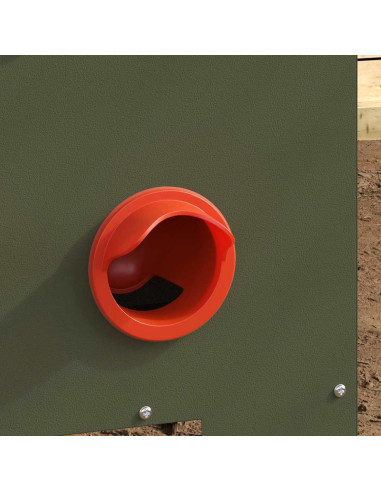 Feeder per pollo 2 pcs Verde oliva 40,5 x 25 x 38 cm