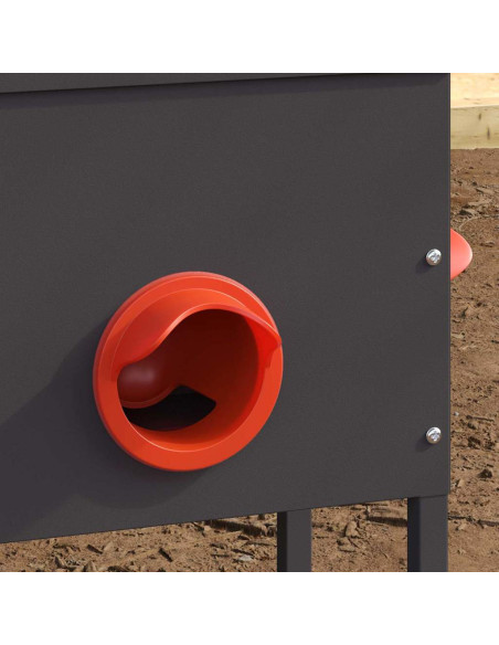 Feeder per pollo 2 pcs Nero 41,5 x 20,5 x 33 cm