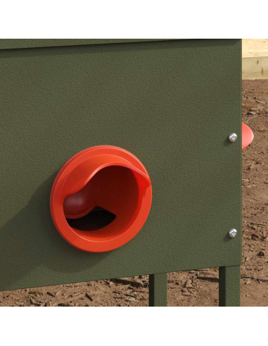 Feeder per pollo 2 pcs Verde oliva 41,5 x 20,5 x 33 cm