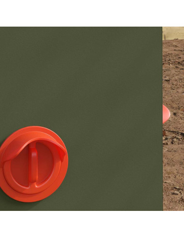 Feeder per pollo 2 pcs Verde oliva 32,5 x 20,5 x 43 cm