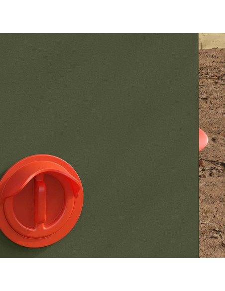 Feeder per pollo 2 pcs Verde oliva 32,5 x 20,5 x 43 cm