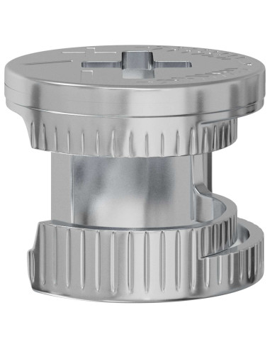 Dadi con bloccaggio a cam 12 pcs Argento 12 x 10 mm Acciaio