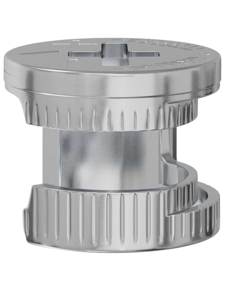 Dadi con bloccaggio a cam 12 pcs Argento 12 x 10 mm Acciaio