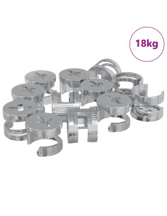 Dadi con bloccaggio a cam 8372 pcs Argento Acciaio 2