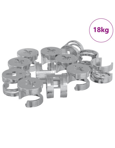 Dadi con bloccaggio a cam 8372 pcs Argento Acciaio