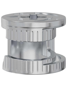 Dadi con bloccaggio a cam 2 pcs Argento 15 x 11,5 mm Acciaio 2