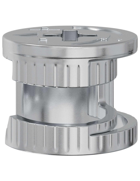 Dadi con bloccaggio a cam 2 pcs Argento 15 x 11,5 mm Acciaio