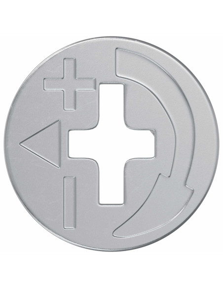 Dadi con bloccaggio a cam 2 pcs Argento 15 x 11,5 mm Acciaio