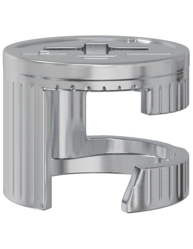 Dadi con bloccaggio a cam 12 pcs Argento 15 x 11,5 mm Acciaio