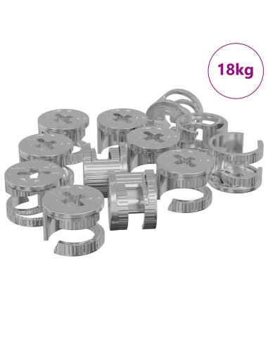 Dadi con bloccaggio a cam 4000 pcs Argento Acciaio