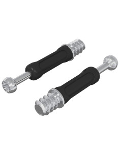 Vite per Blocco a Camma 2 pcs Argento e Nero M6 x 40 mm 2