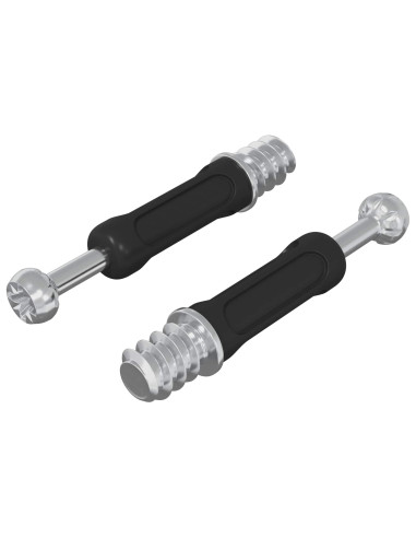 Vite per Blocco a Camma 2 pcs Argento e Nero M6 x 40 mm