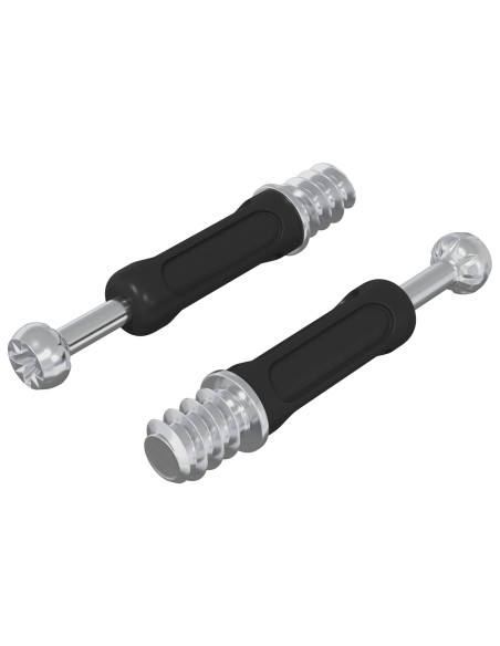 Vite per Blocco a Camma 2 pcs Argento e Nero M6 x 40 mm