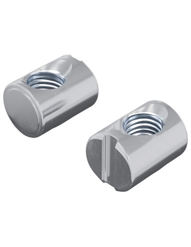 Dado a tamburo per mobili 2 pcs Zincato M6 x 13 mm Ferro