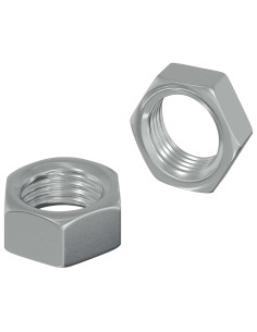 Dadi esagonali 2 pcs Argento M6 Acciaio 2