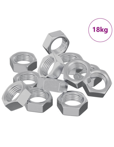 Dadi esagonali 23377 pcs Argento Ferro