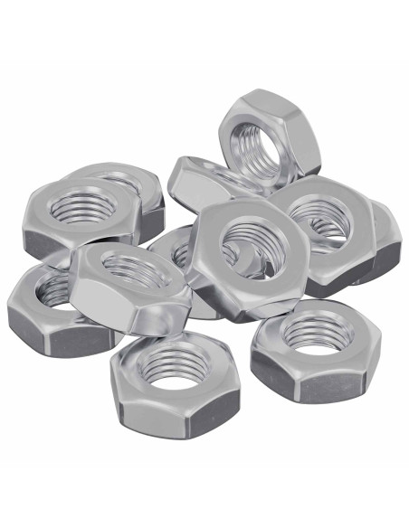 Dadi esagonali 12 pcs Argento m8 Ferro