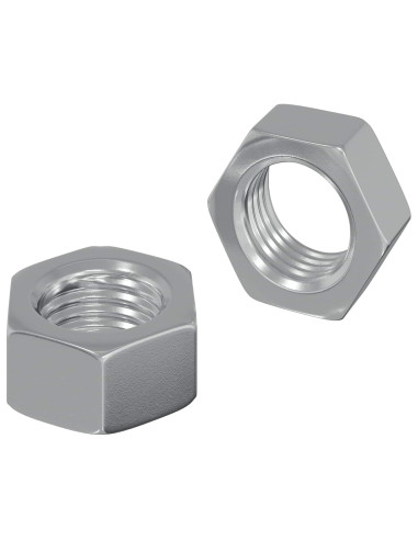 Dado esagonale 2 pcs Argento M6 Ferro