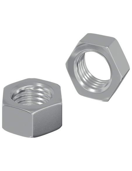 Dado esagonale 2 pcs Argento M6 Ferro