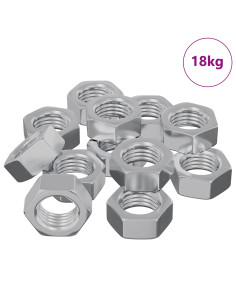 Dado esagonale 9000 pcs Argento Ferro 2