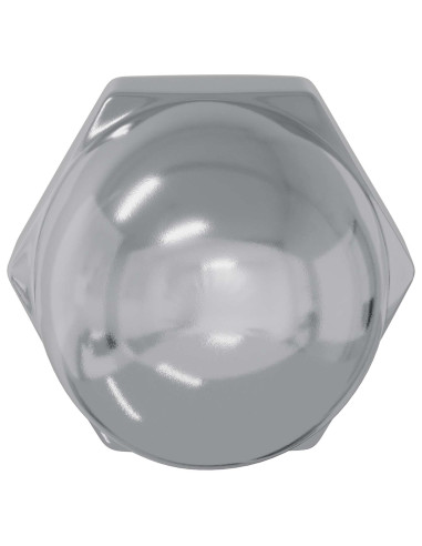 Nuts a Ghianda 2 pcs Argento 12,8 x 12,8 x 6,5 cm Acciaio