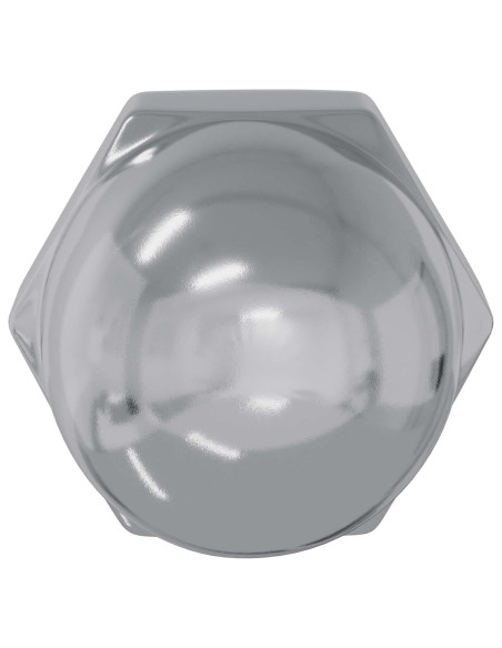 Nuts a Ghianda 12 pcs Argento 12,8 x 12,8 x 6,5 cm Ferro