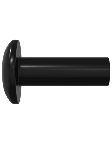 Dadi a Manica 2 pcs Nero M4 x 14,5 mm Ferro