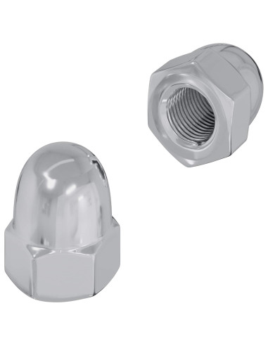 Dado 2 pcs Argento M6 x 10 mm Ferro