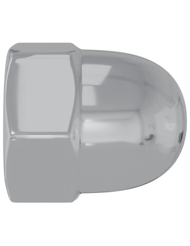 Dado 2 pcs Argento M6 x 10 mm Ferro