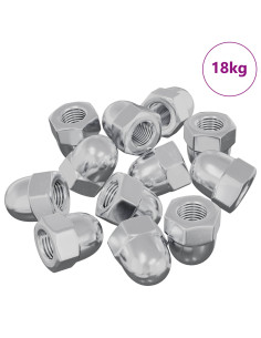 Dado 9574 pcs Argento M6 x 10 mm Ferro 2