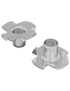 T-nut con punte 2 pcs Argento M6 mm Acciaio 2