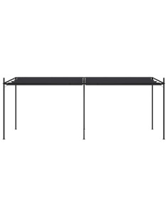 Gazebo con Tetto Retrattile 600x300x233 cm Antracite