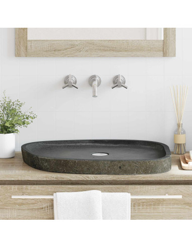 Lavabo Grigio 65 x 50 x 6 cm Pietra fiume