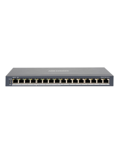 SWITCH HIKVISION GIGABIT CASE METALLICO POE - SOHO 8 GIGABIT POE PORTS, 8 GIGABIT RJ45, 802.3AF/AT,
