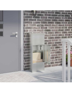 Cassetta per pacchi Nero 44,5 x 29 x 110,5 cm Acciaio zincato