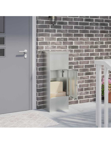 Cassetta per pacchi Nero 44,5 x 29 x 110,5 cm Acciaio zincato