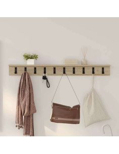 Appendiabiti a muro Rovere Sonoma 100 x 10,5 x 10,5 cm