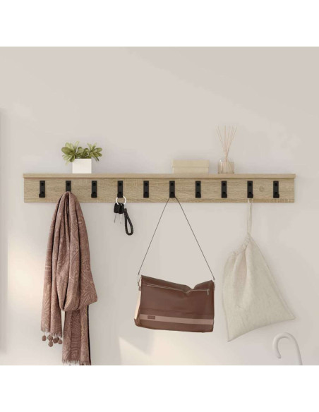Appendiabiti a muro Rovere Sonoma 100 x 10,5 x 10,5 cm