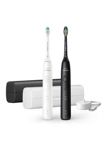 SPAZZOLINO DA DENTI ELETTRICO HX7119/02 NERO 5300 KIT 2PCS