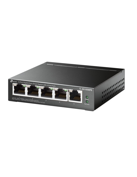TP-Link TL-SG105MPE switch di rete L2 Gigabit Ethernet (10/100/1000) Supporto Power over Ethernet (PoE) Nero