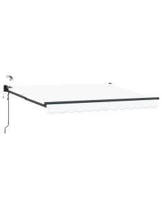 Tenda Elettrica con Bianco 3 x 2,5 m Alluminio