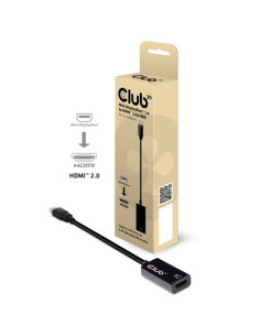CLUB3D MINI DISPLAY PORT 1.4 MALE TO HDMI 2.0 FEMALE 4K 60HZ UHD/ 3D ACTIVE ADAPTER - HDR SUPPORT