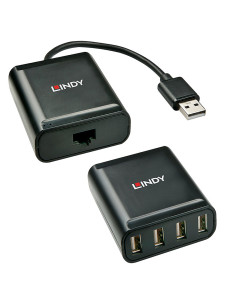 Lindy 42679 hub di interfaccia USB 2.0 Nero