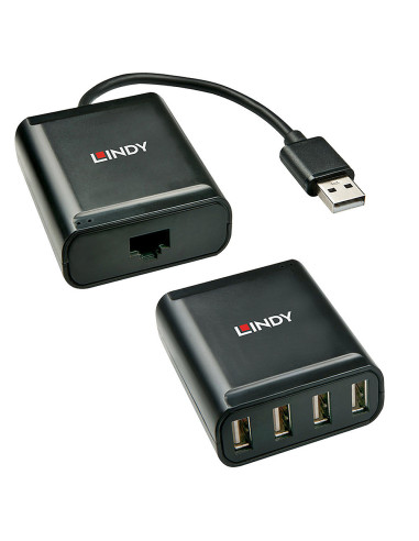 Lindy 42679 hub di interfaccia USB 2.0 Nero