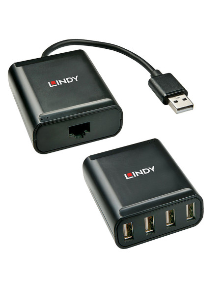 Lindy 42679 hub di interfaccia USB 2.0 Nero
