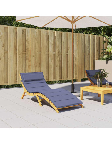 Cuscino per Lettino Blu Marino 180x60x4 cm in Tessuto Oxford