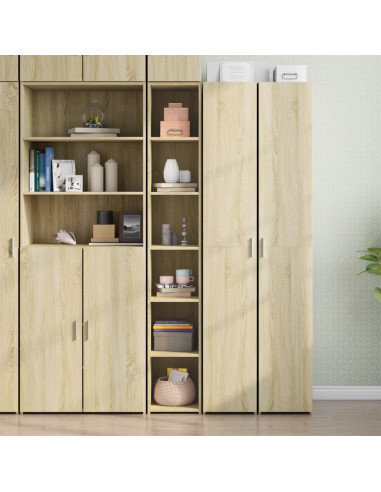 Credenza Rovere Sonoma 30x41x185 cm in Legno Multistrato